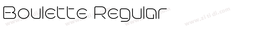 Boulette Regular字体转换